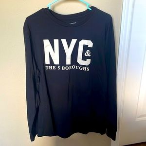 Black Long Sleeve Graphic Tee